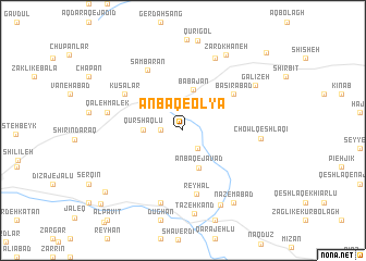 map of Anbāq-e ‘Olyā