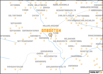 map of Anbārteh