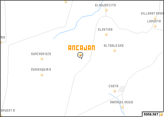 map of Ancaján