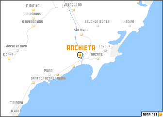 map of Anchieta