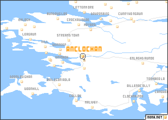 map of An Clochán