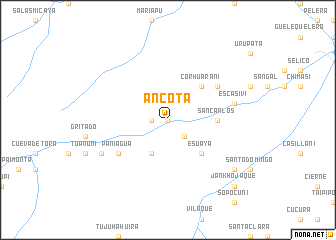 map of Ancota