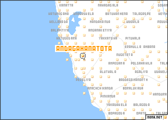 map of Andagahanatota