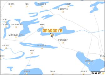 map of Andagoye