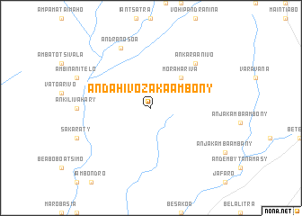 map of Andahivozaka Ambony