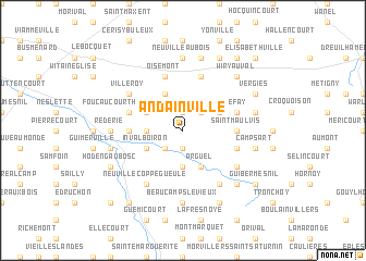 map of Andainville