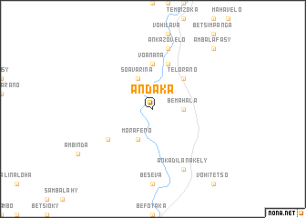 map of Andaka