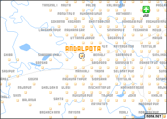 map of Āndalpota