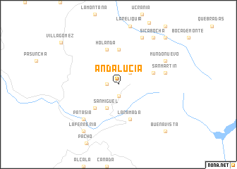 map of Andalucía