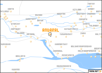 map of (( Andaral ))