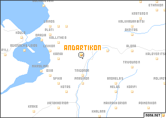map of Andartikón