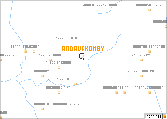 map of Andavakomby