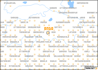 map of Ānda