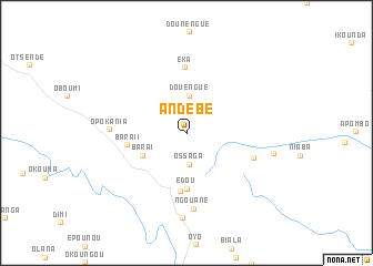 map of Andébé