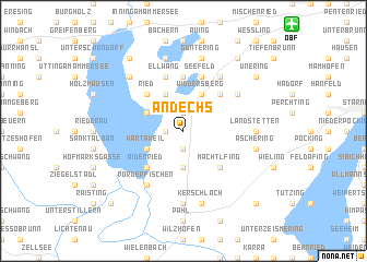map of Andechs