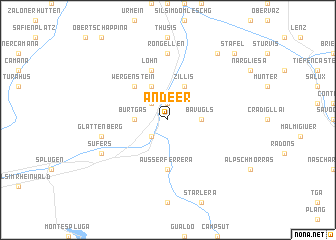 map of Andeer