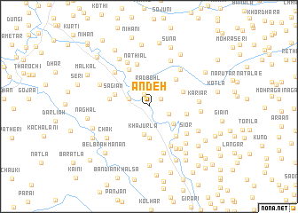 map of Andeh