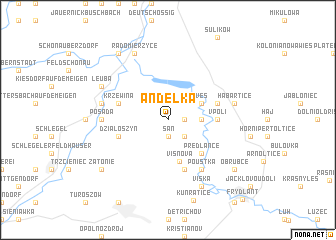 map of Andělka