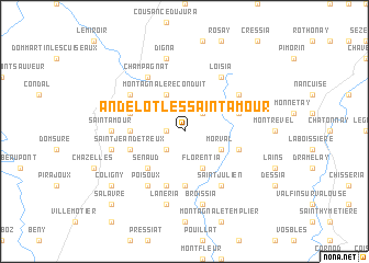 map of Andelot-lès-Saint-Amour