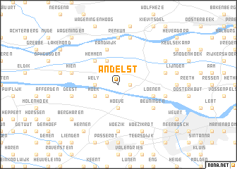 map of Andelst