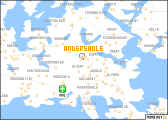 map of Andersböle