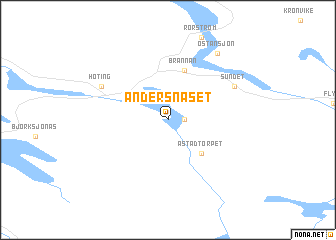 map of Andersnäset