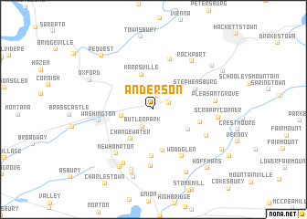 map of Anderson