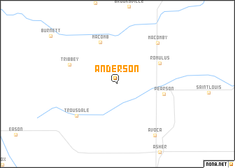 map of Anderson