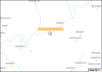 map of Āndhārmānik