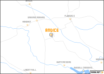 map of Andice