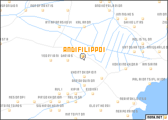 map of Andifílippoi