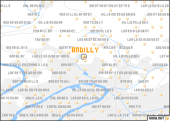 map of Andilly