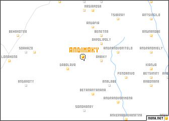 map of Andimaky