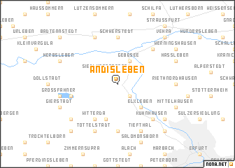 map of Andisleben