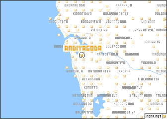 map of Andiyagoda