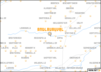 map of Andlau-au-Val