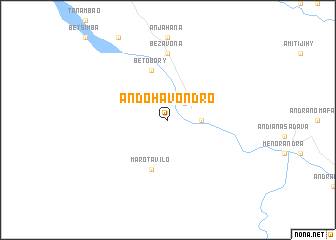 map of Andohavondro