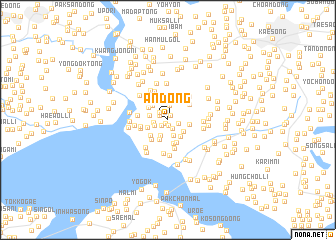 map of An-dong