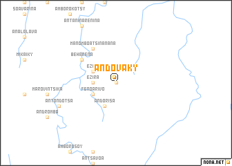 map of Andovaky