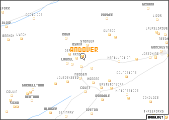 map of Andover