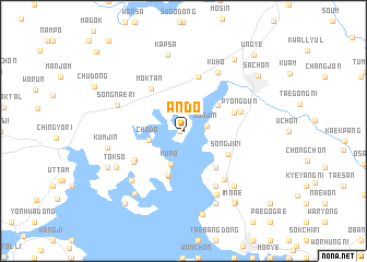 map of Ando