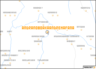 map of Andranoboaka Andremafana