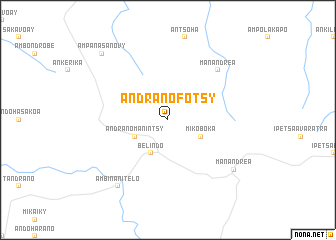 map of Andranofotsy