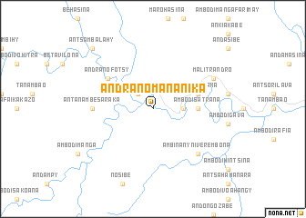 map of Andranomananika