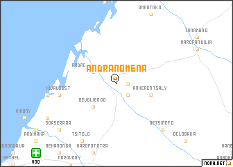 map of Andranomena