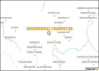 map of Andranomiely Avaratra