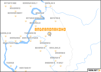 map of Andranonakoho