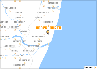 map of Andranovato