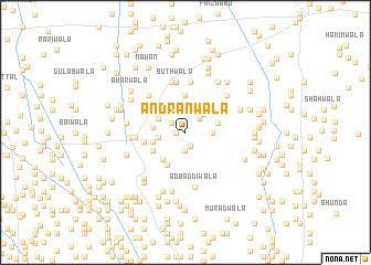map of Āndrānwāla