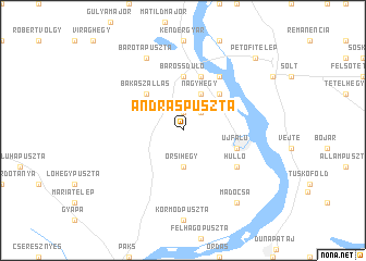 map of Andráspuszta